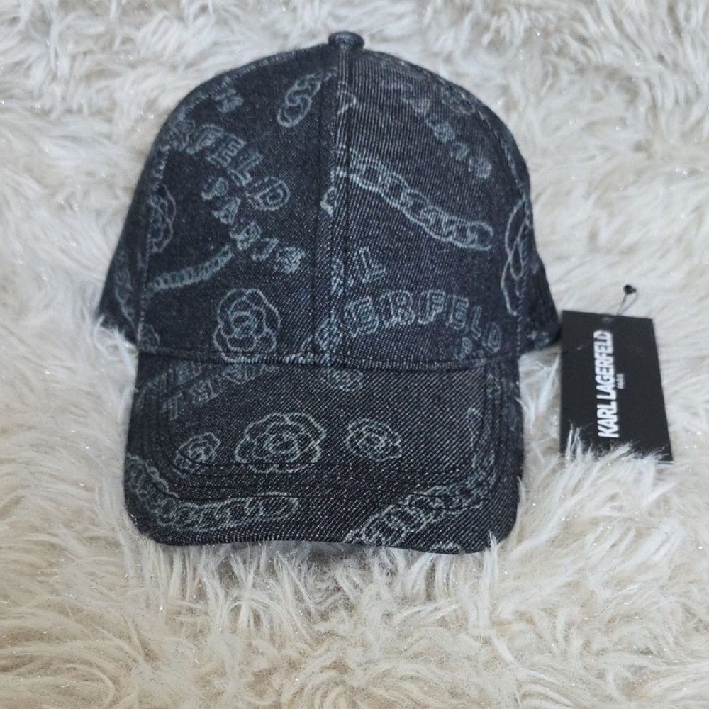 Karl Lagerfeld Black Hat Stylish Accessories